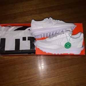 Nike Waffle Sacai White Nylon